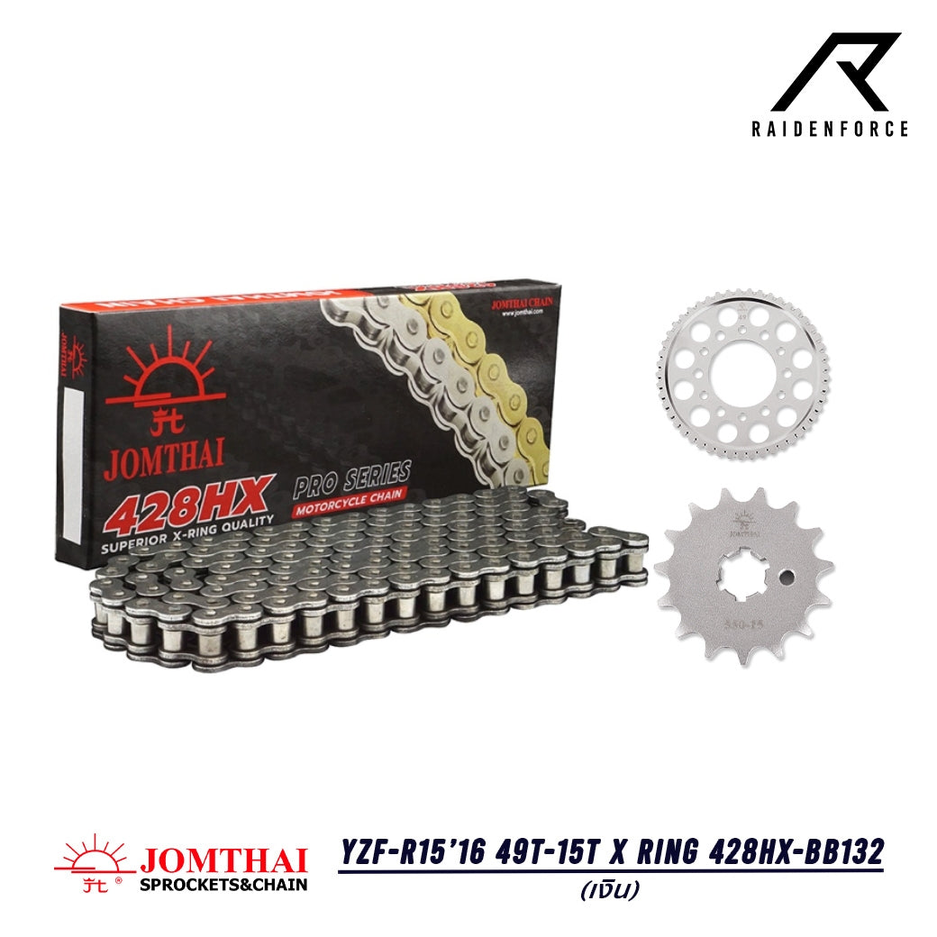 JOMTHAI YZF-R15'16 chain set 49T-15T X Ring 428HX-BB132
