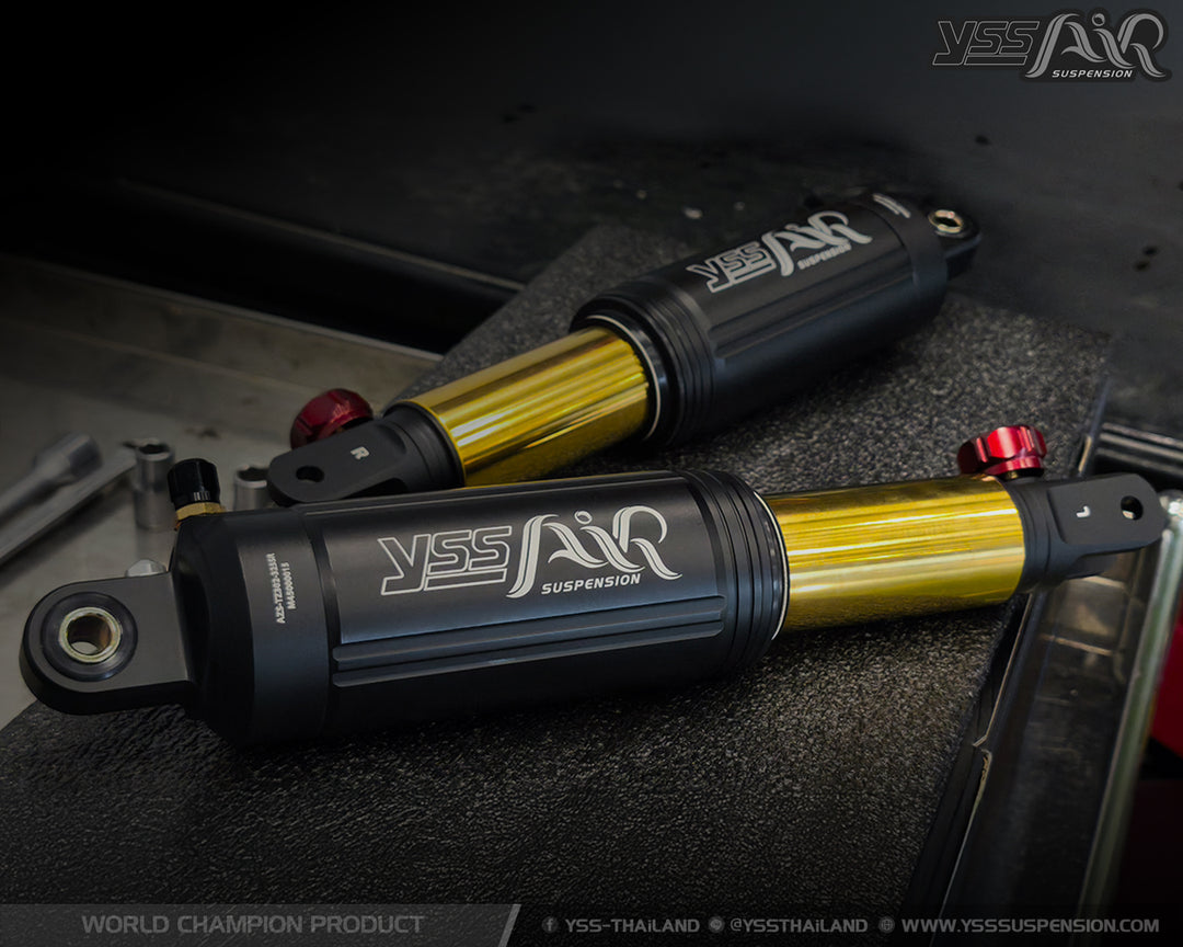 โช้ค YSS AIR SUSPENSION YAMAHA XMAX300 Black / Gold ดำ/ทอง