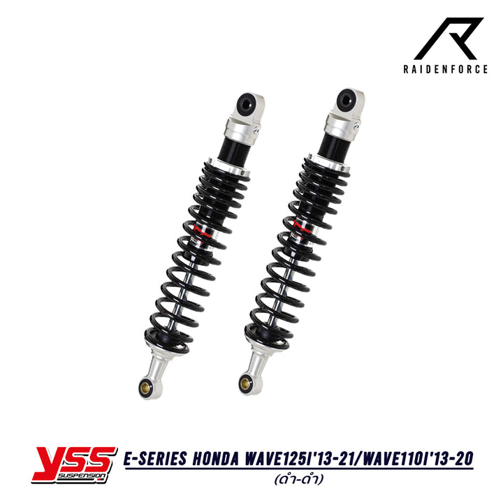 Shock YSS E-Series Honda Wave125i'13-21/Wave110i'13-20 Color Black/Black