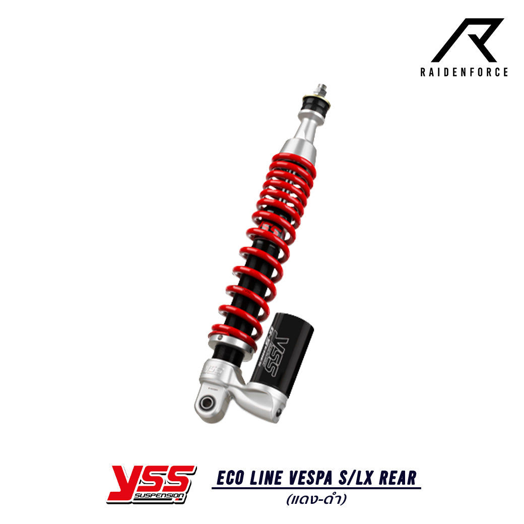 โช้ค YSS ECO Line Vespa S/LX REAR สี แดง/ดำ OK302-295T-02-858