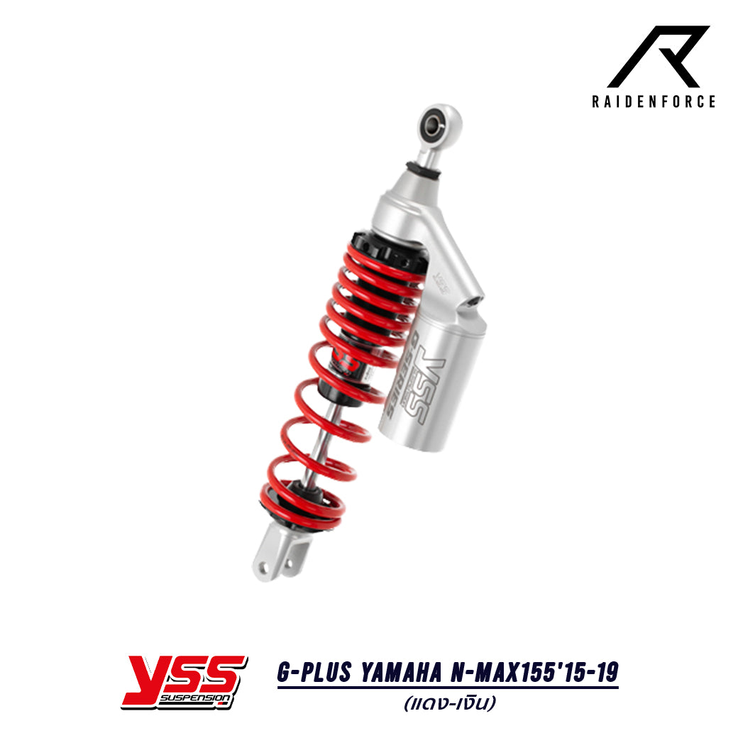 โช้ค YSS G-Plus Yamaha N-max155'15-19 สี แดง/เงิน
