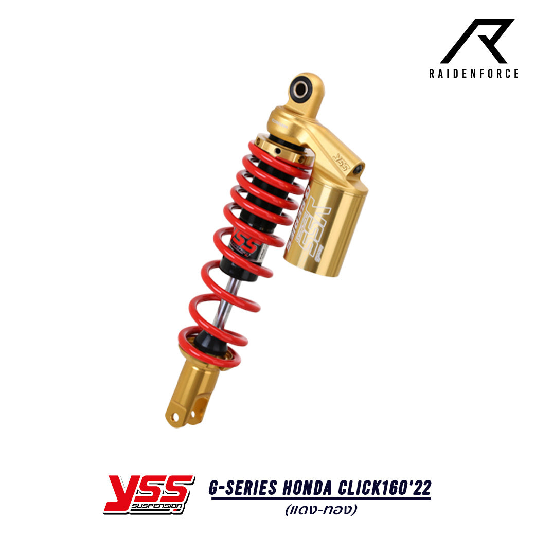 โช้ค YSS G-Series Honda Click160'22 Gold Edition สี แดง/ทอง