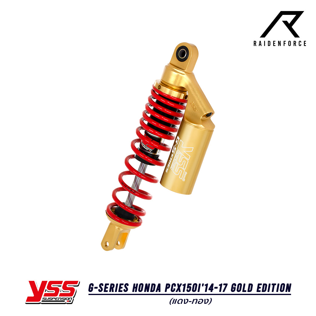 Shock YSS G-Series Honda PCX150i'14-17 Gold Edition color red/gold