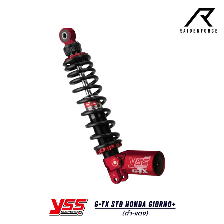 Shock YSS G-TX Honda Giorno+ RED series, red/black color