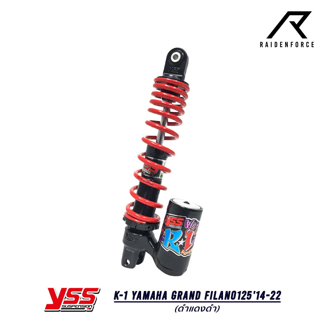 Shock YSS K-1 Yamaha GrandFilano125'14-22 black/red/black