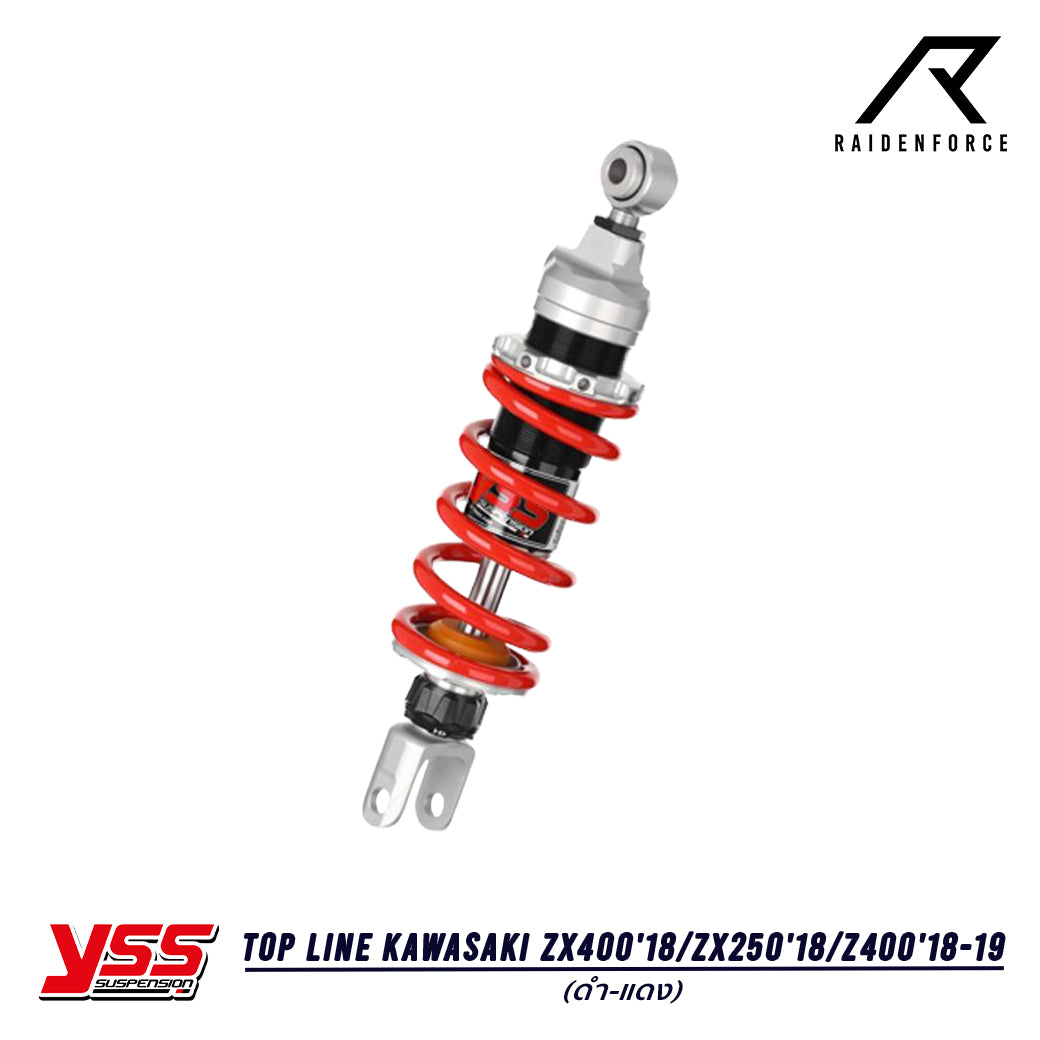 Shock YSS Top line Kawasaki ZX400'18 / ZX250'18 / Z400'18-19 black/red