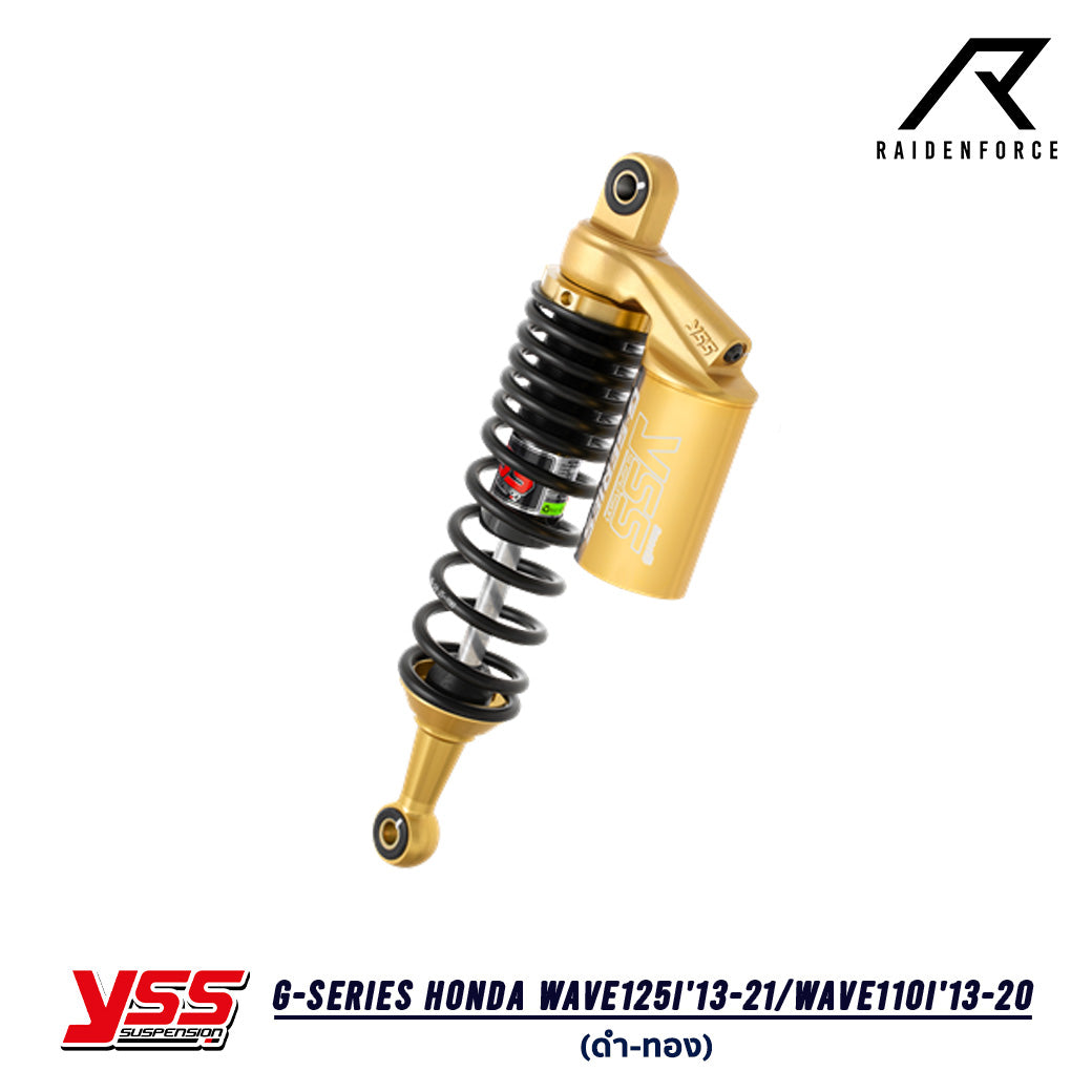โช้ค YSS G-Series Honda Wave125i'13-21/Wave110i'13-20 Gold Edition สี ดำ/ทอง