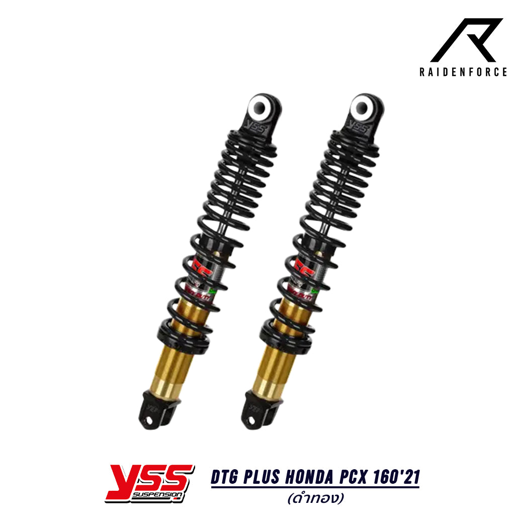 โช้ค YSS DTG PLUS HONDA PCX 160'21 สีดำ/ทอง TB220-365T-02-38P