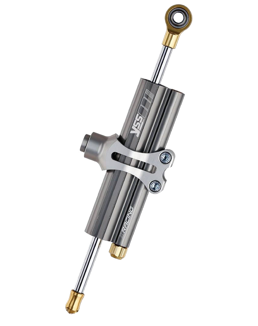 Yss Racing Steering Damper Clamp-B, Platinum color