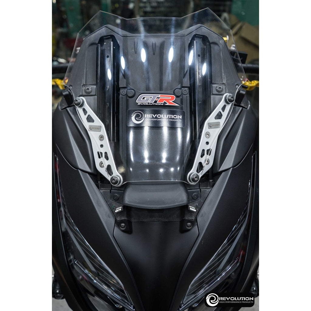 Revolution CNC Forza350 front shield mount, silver color