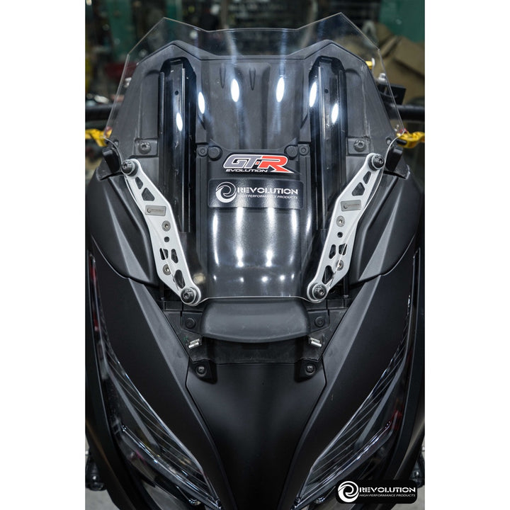 Revolution CNC Forza350 front shield mount, silver color