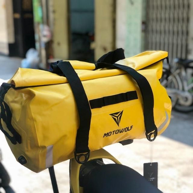กระเป๋ามัดท้าย MOTOWOLF รุ่น0701 สีเหลือง