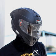 หมวกกันน็อค REAL Helmet Falcon พื้น-ดำด้าน