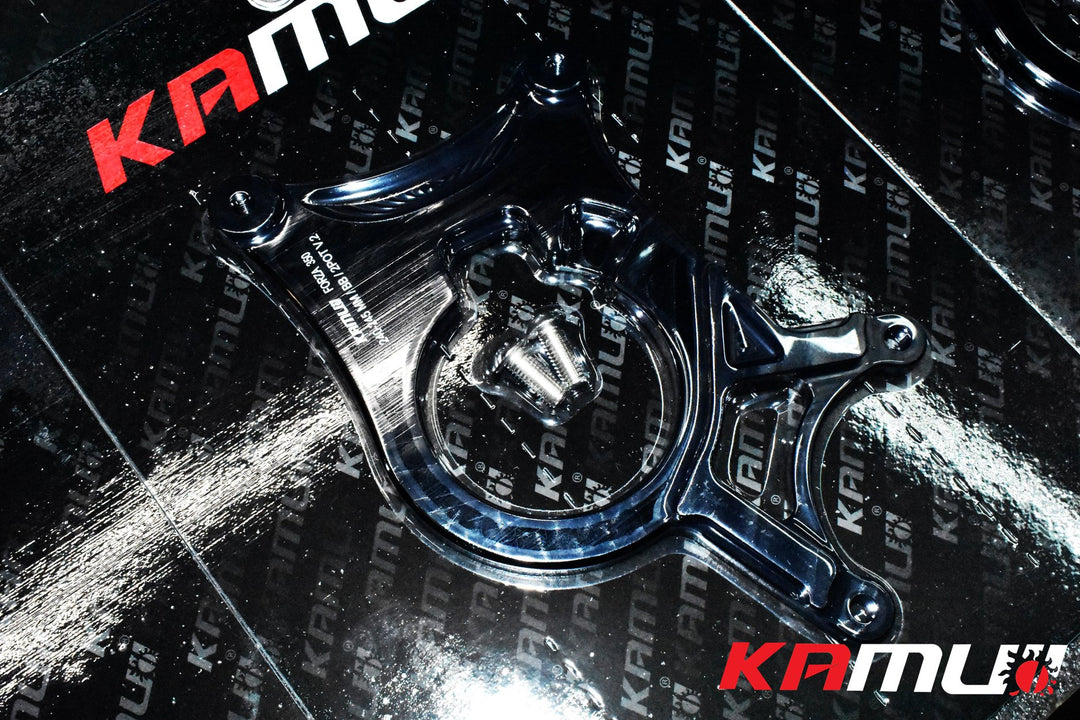KAMUI caliper, holding the rear brake pump hanging down, Brembo2pot, attached to the side of Forza350