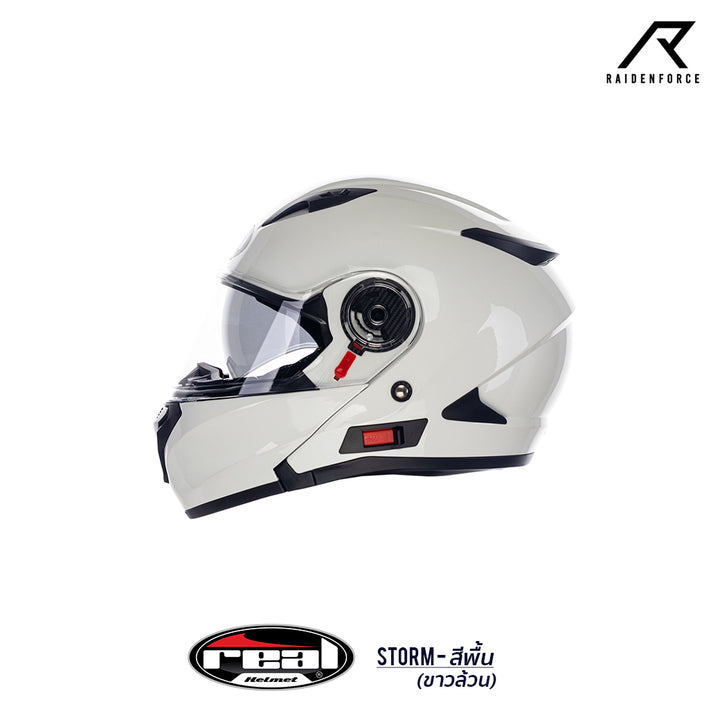 REAL Helmet STORM, white base