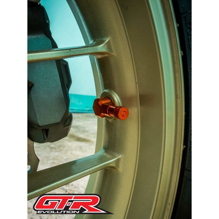 GTR aluminum air valve, 90 degree bend