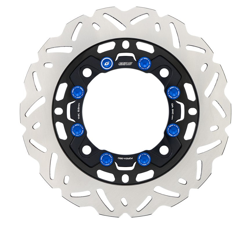 Rear brake disc GTR CNC FORZA, wavy pattern-240mm
