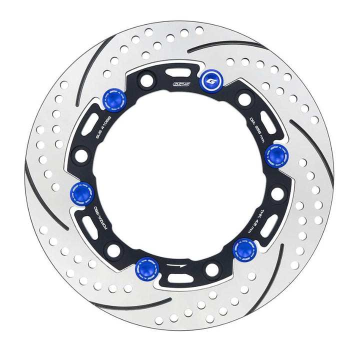 Front brake disc GTR CNC FORZA, round pattern - 256mm