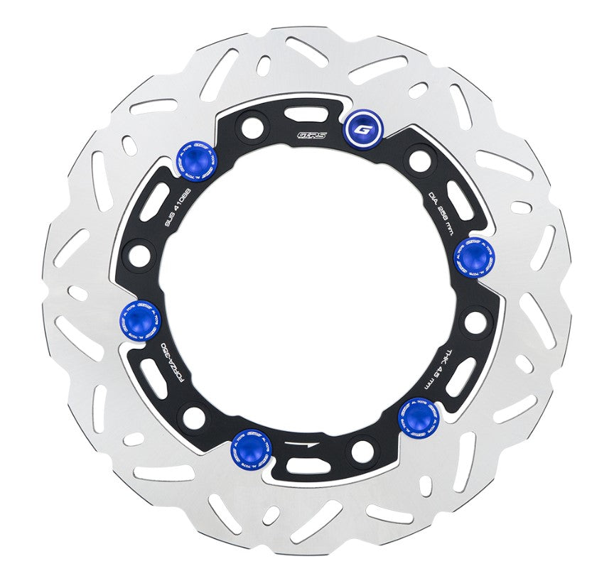 Front brake disc GTR CNC FORZA, wavy pattern - 256mm