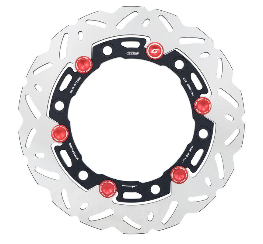 Front brake disc GTR CNC FORZA, wavy pattern - 256mm