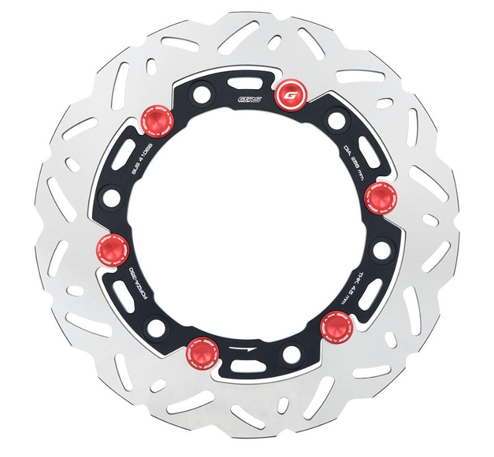 Front brake disc GTR CNC FORZA, wavy pattern - 256mm