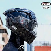 หมวกกันน็อค REAL Helmet Falcon พื้น-ดำ