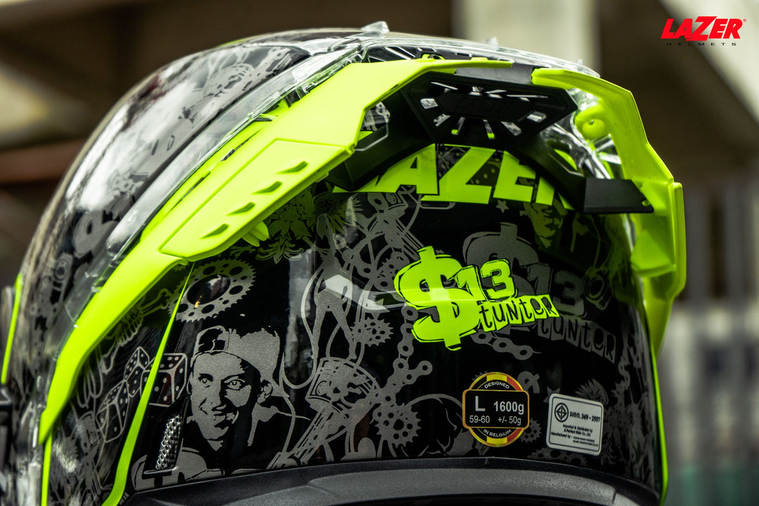 หมวกกันน็อค LAZER Helmet RAFALE  $13 Original ดำเทา