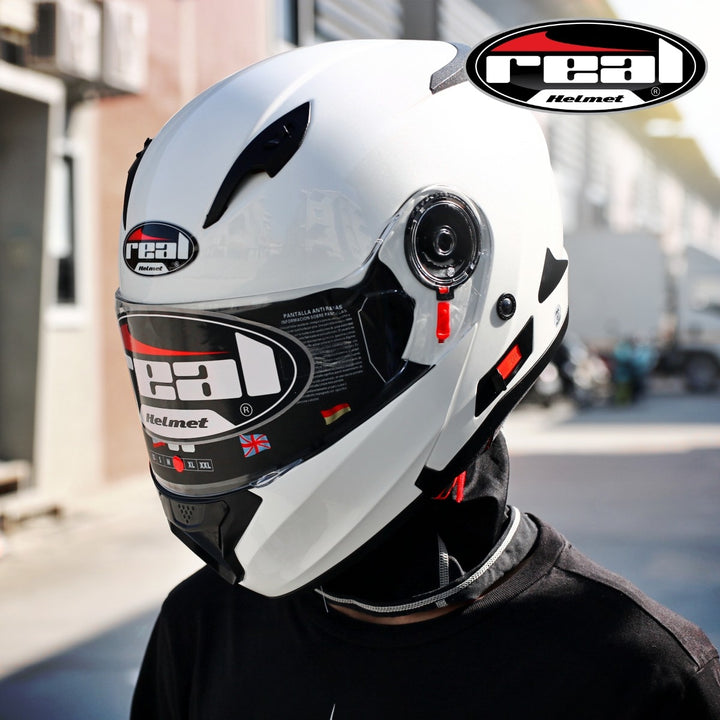 REAL Helmet STORM, white base