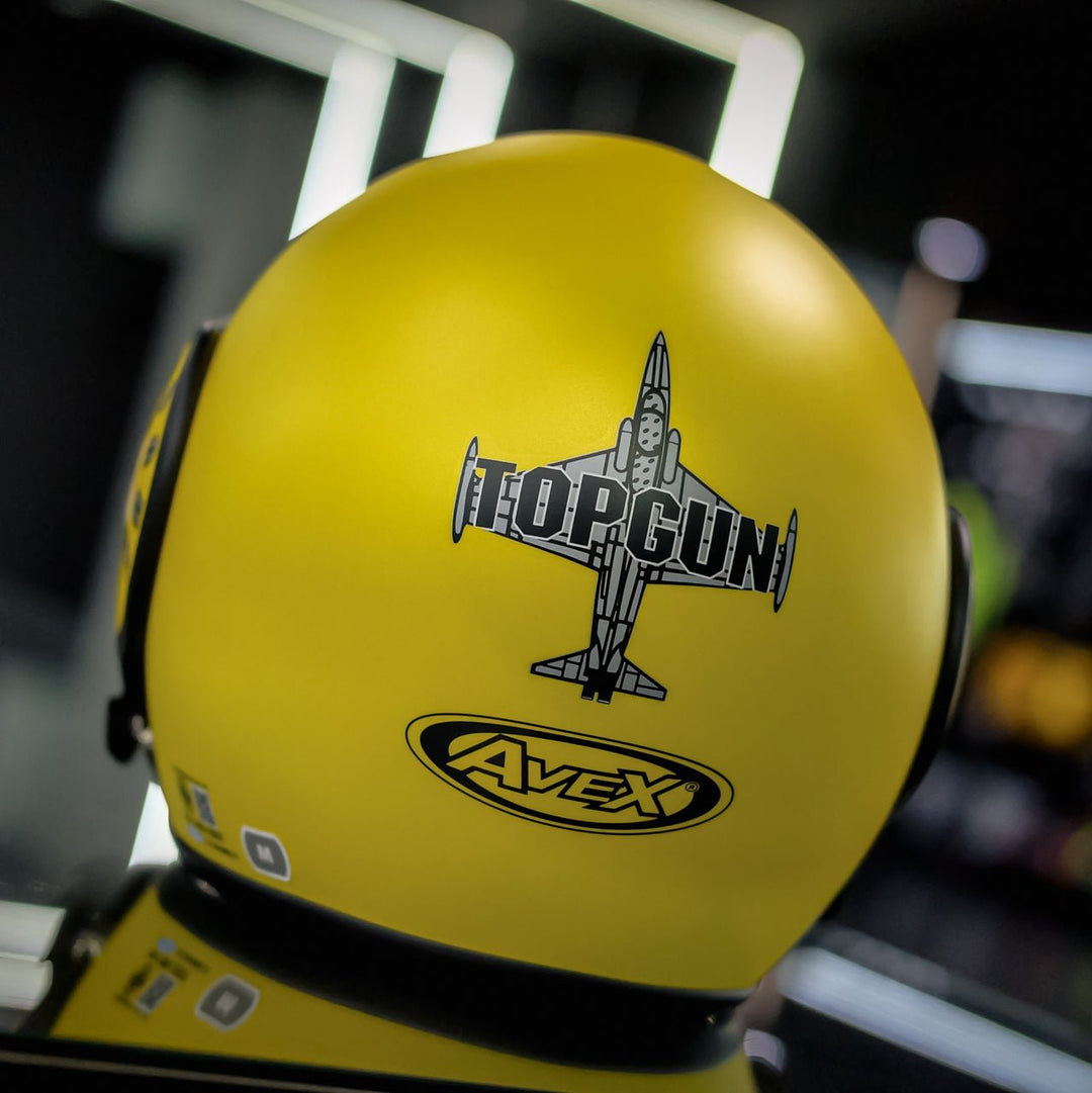 Avex Topgun Air Helmet, Glossy Yellow
