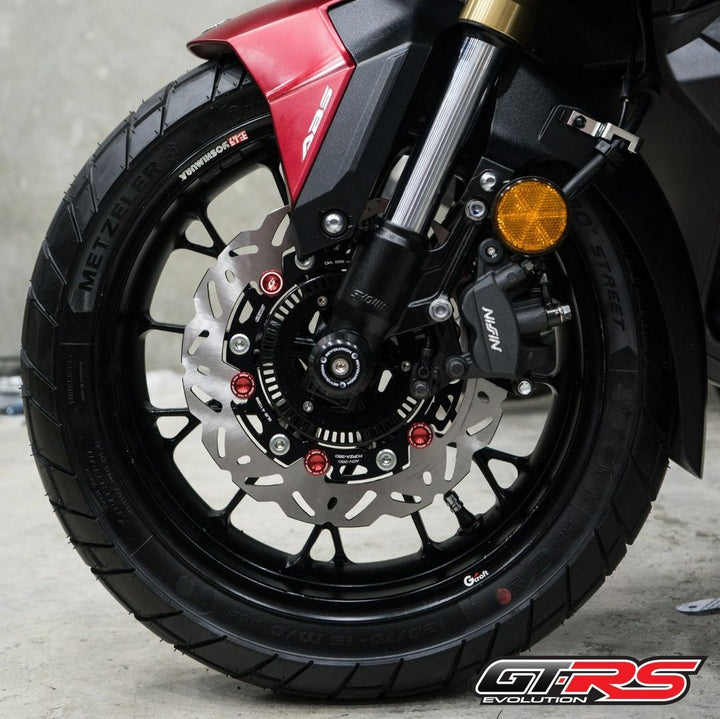 Front brake disc GTR CNC FORZA, wavy pattern - 256mm