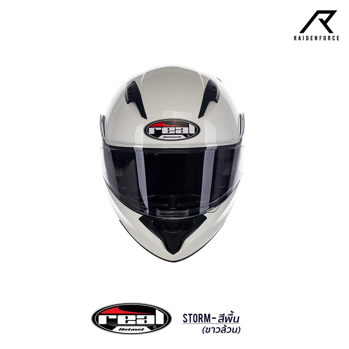 REAL Helmet STORM, white base