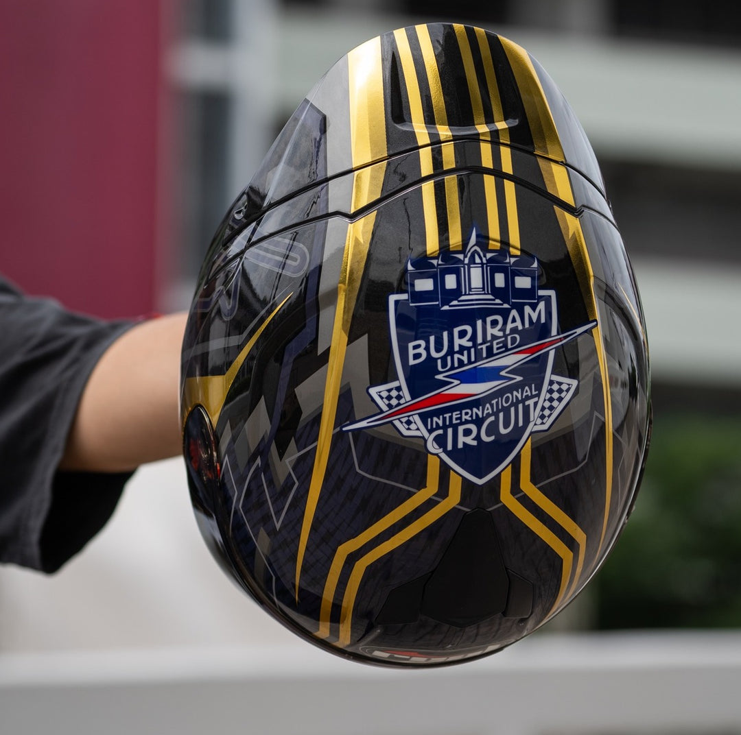 REAL Helmet Falcon Buriram - Black and Gold