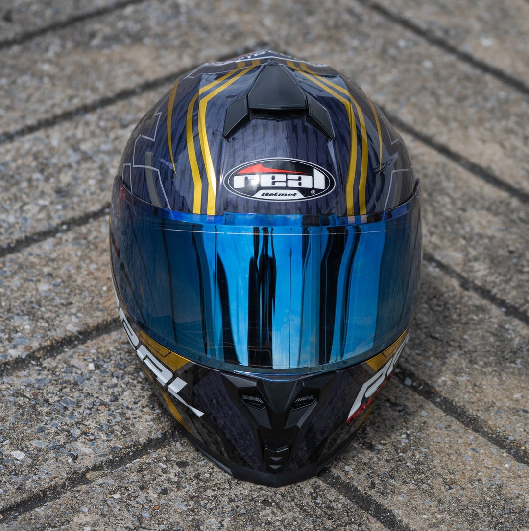 REAL Helmet Falcon Buriram - Black and Gold