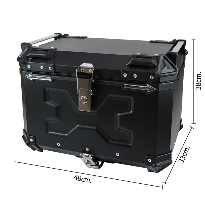 Rear box, seat, aluminum, TMAX model, black color
