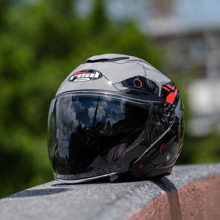 Real Helmet Havana Robotech Helmet, Gray Black