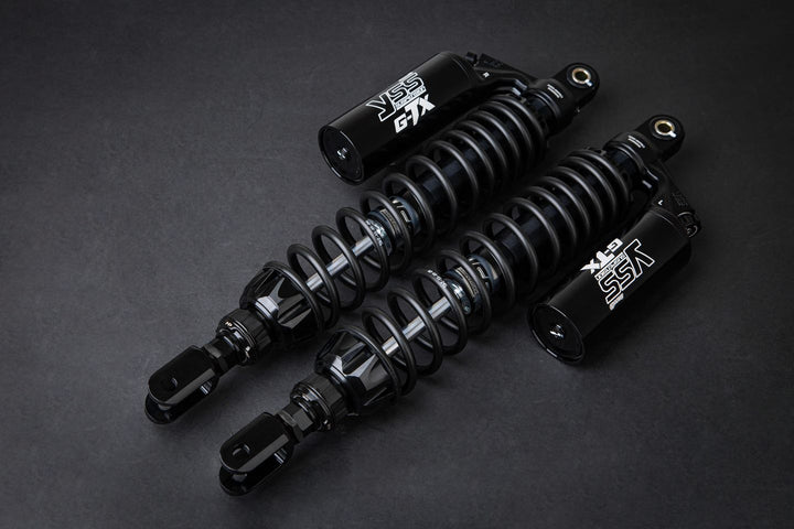 Shock YSS G-TX Honda Forza300-350'18-23 Black Edition, all black color