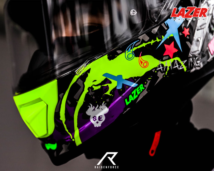 LAZER Helmet RAFALE Crazy Black Pattern Helmet