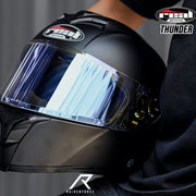 หมวกกันน็อค REAL Helmets Thunder พื้น ดำด้าน