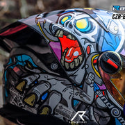 หมวกกันน็อค Random CZ-R BT 7 DeadHead เทาเงา