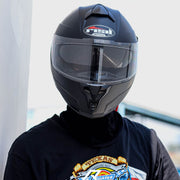 หมวกกันน็อค REAL Helmet Falcon พื้น-ดำด้าน