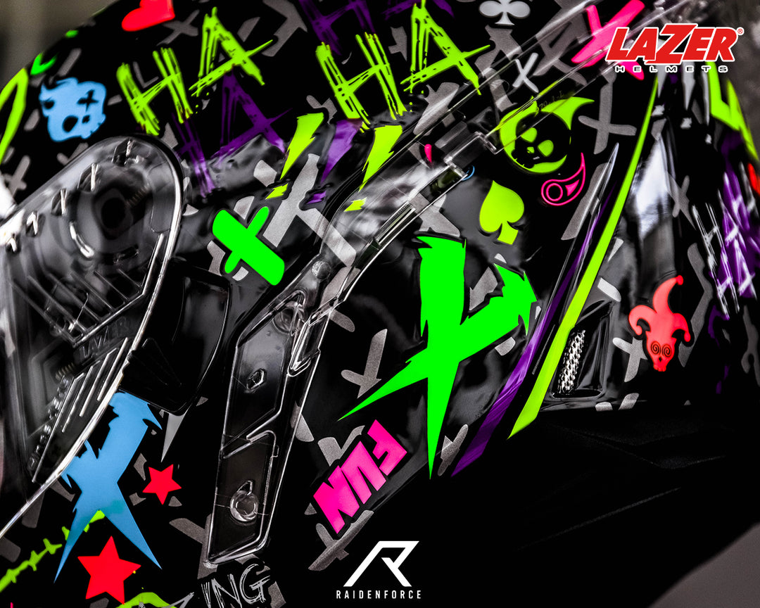 LAZER Helmet RAFALE Crazy Black Pattern Helmet