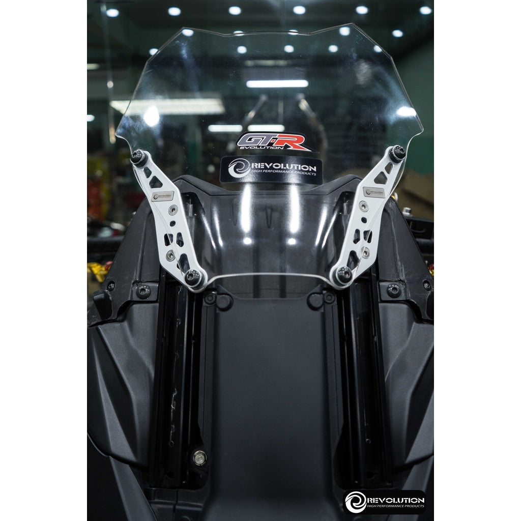 Revolution CNC Forza350 front shield mount, silver color