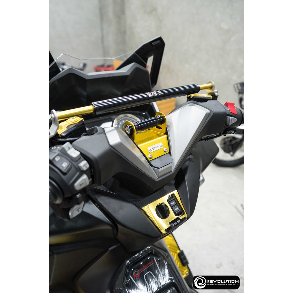 Phone holder with handlebar cover REVOLUTION V3 FORZA-300/350