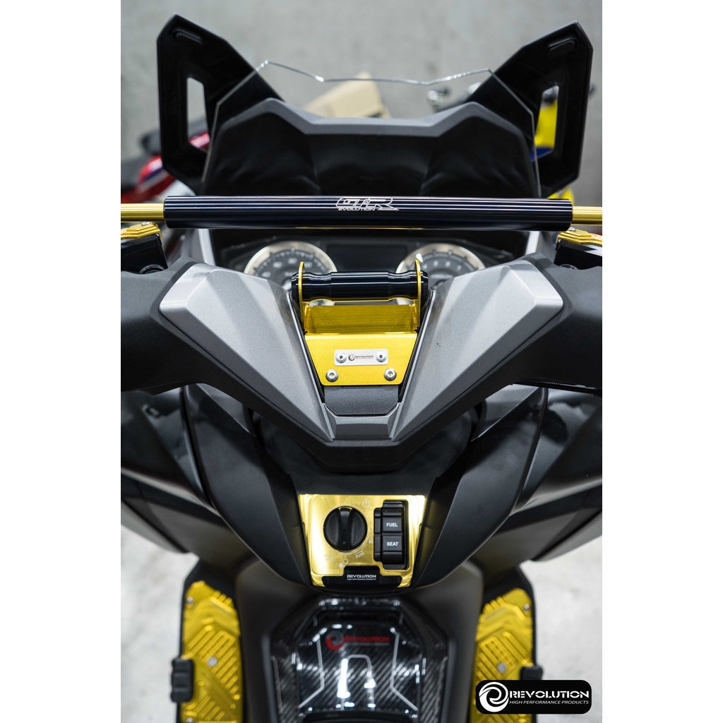 Phone holder with handlebar cover REVOLUTION V3 FORZA-300/350