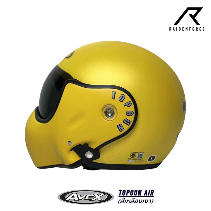 Avex Topgun Air Helmet, Glossy Yellow