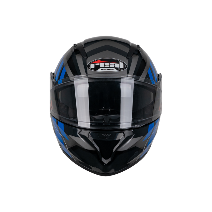 REAL Helmet STORM Rapid Black Blue Helmet