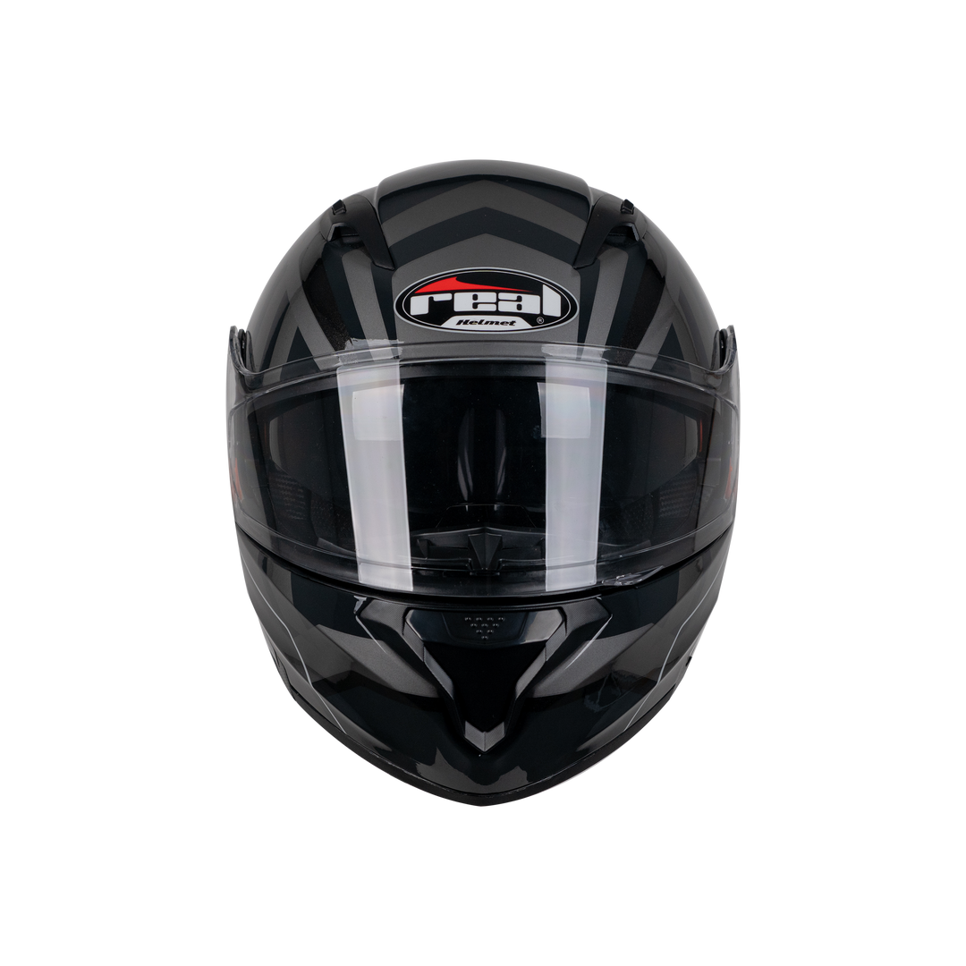 REAL Helmet STORM Rapid Black Gray
