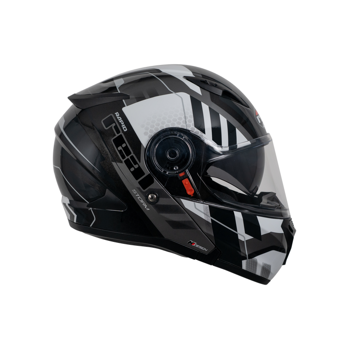 REAL Helmet STORM Rapid Black and White
