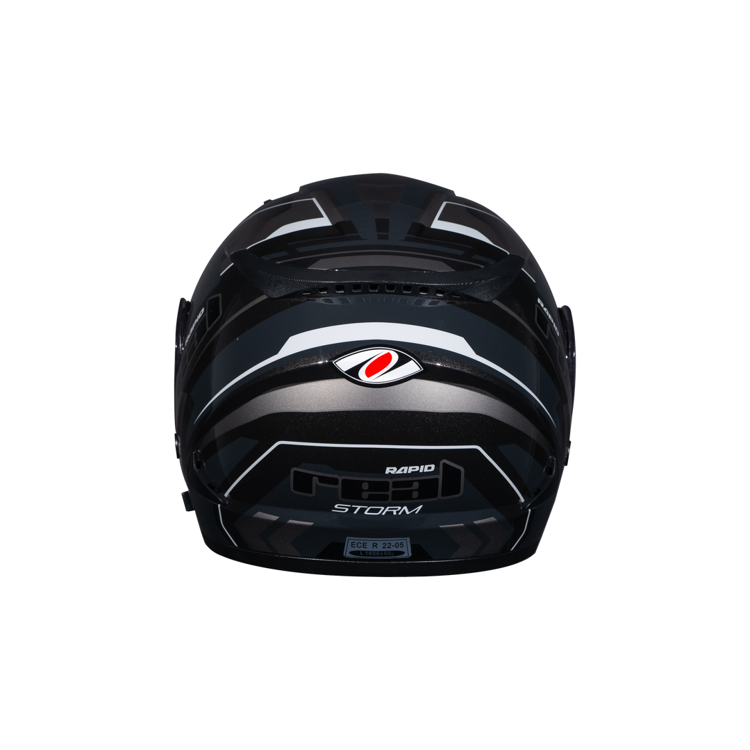 REAL Helmet STORM Rapid Black Gray