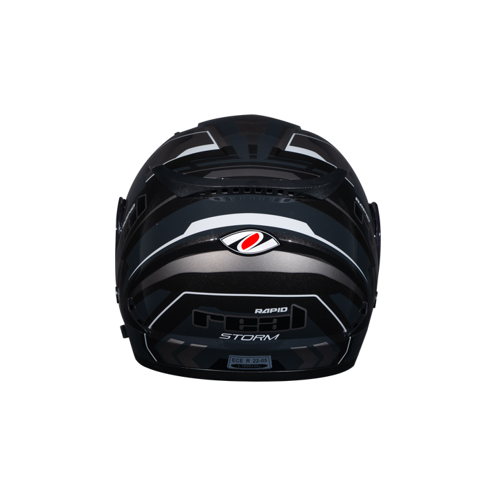 REAL Helmet STORM Rapid Black Gray